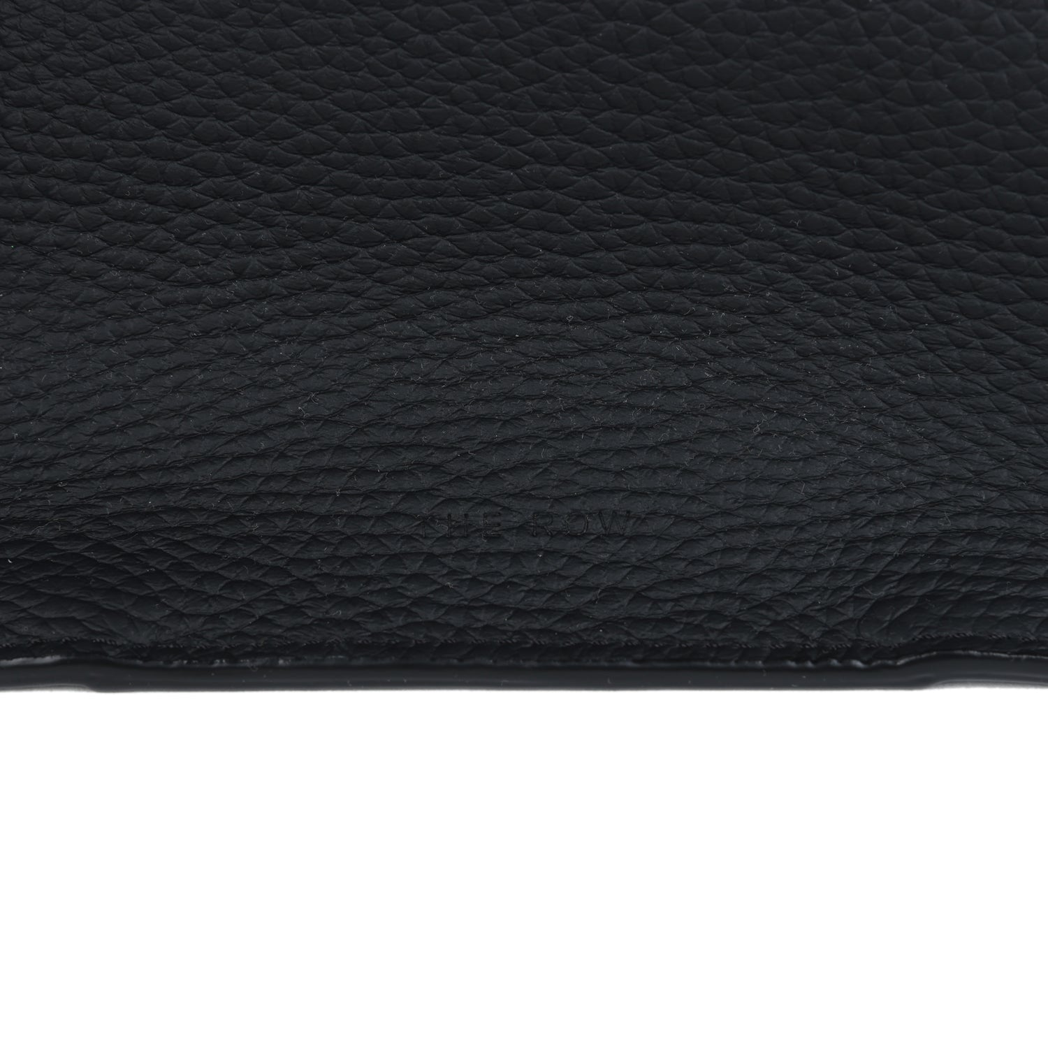 The Row Marlo 17 Tote Bag Black Calfskin Leather Silver Hardware