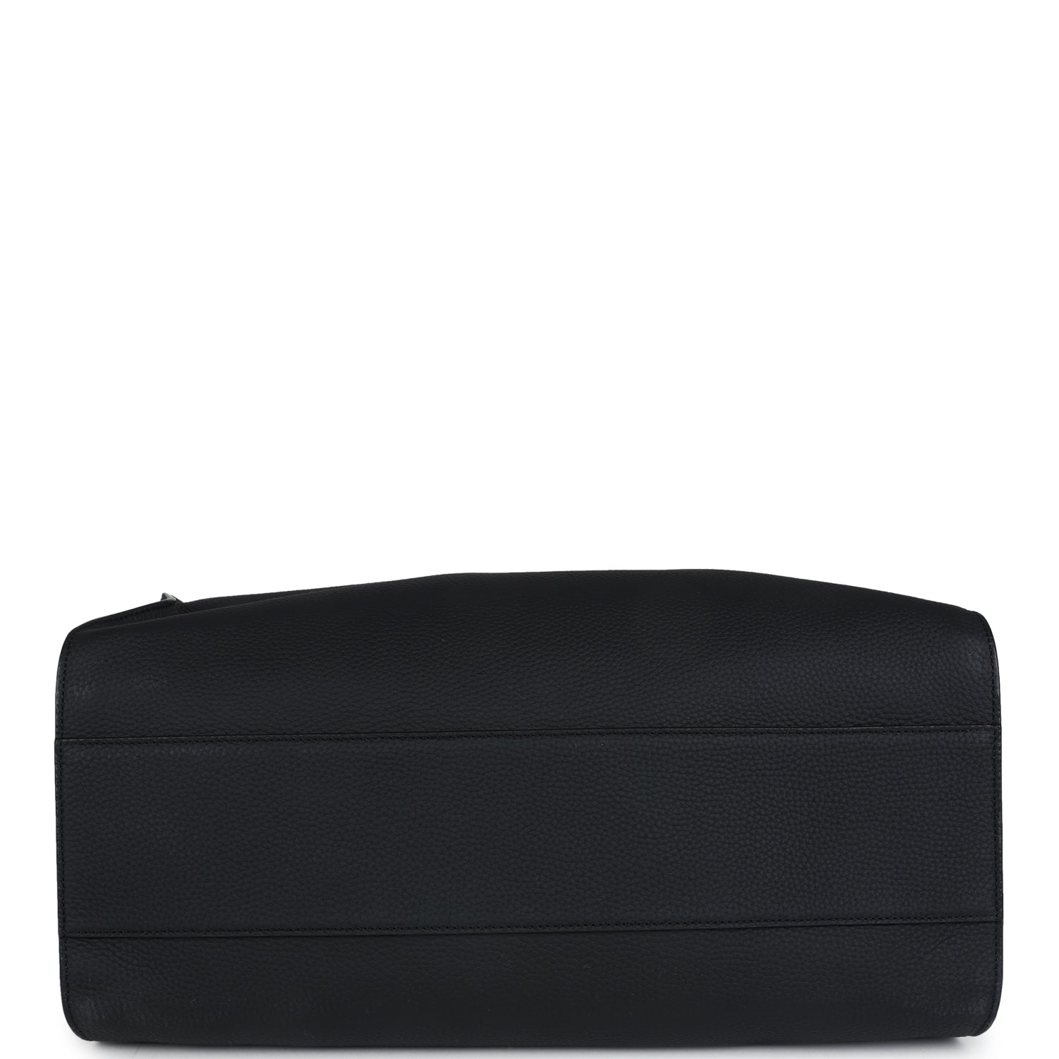 The Row Marlo 17 Tote Bag Black Calfskin Leather Silver Hardware