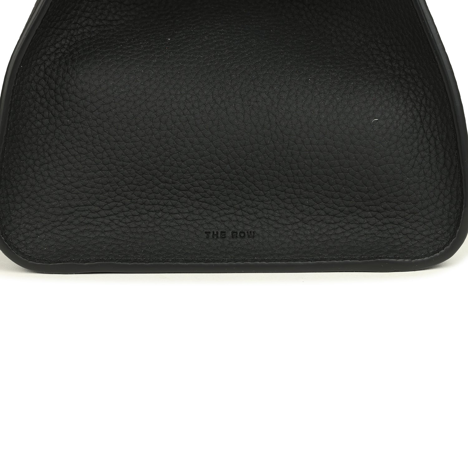 The Row Soft Margaux 12 Bag Black Calfskin Silver Hardware
