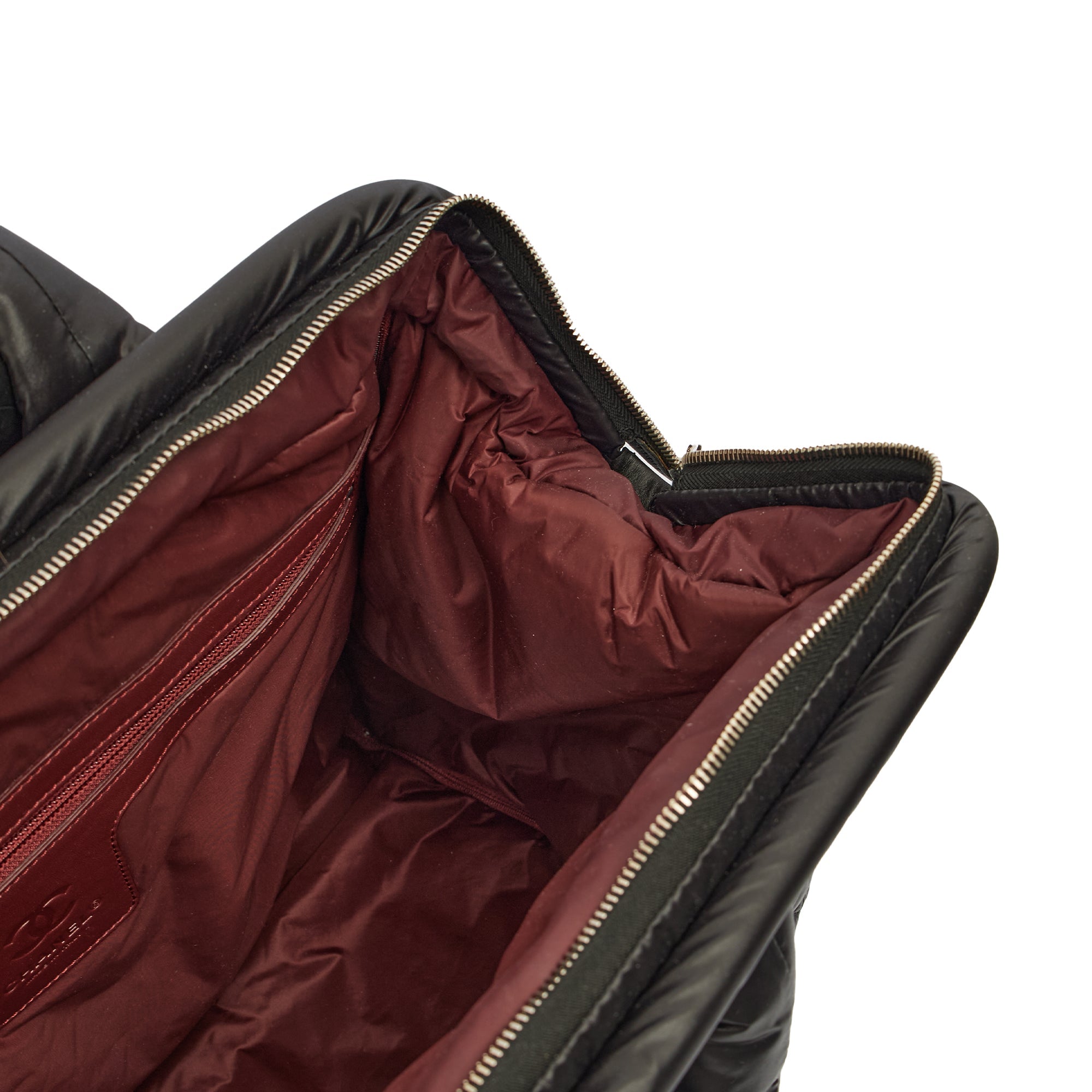Chanel Wheeled Coco Cocoon in Black, Fabric
