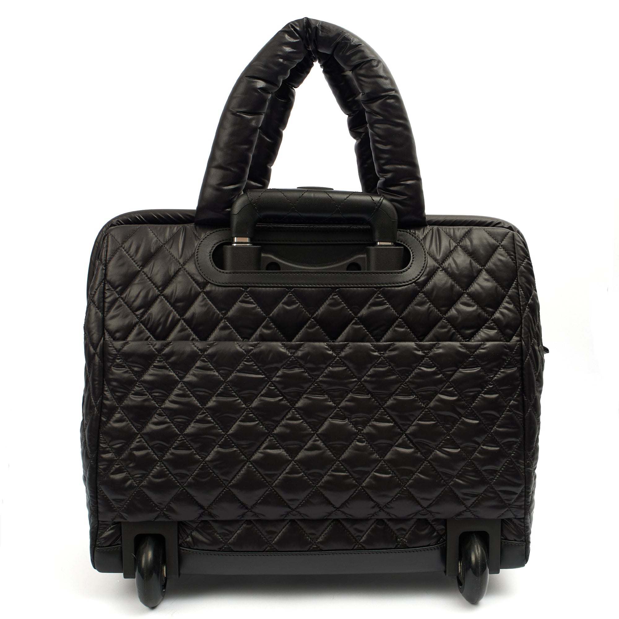Chanel Wheeled Coco Cocoon in Black, Fabric