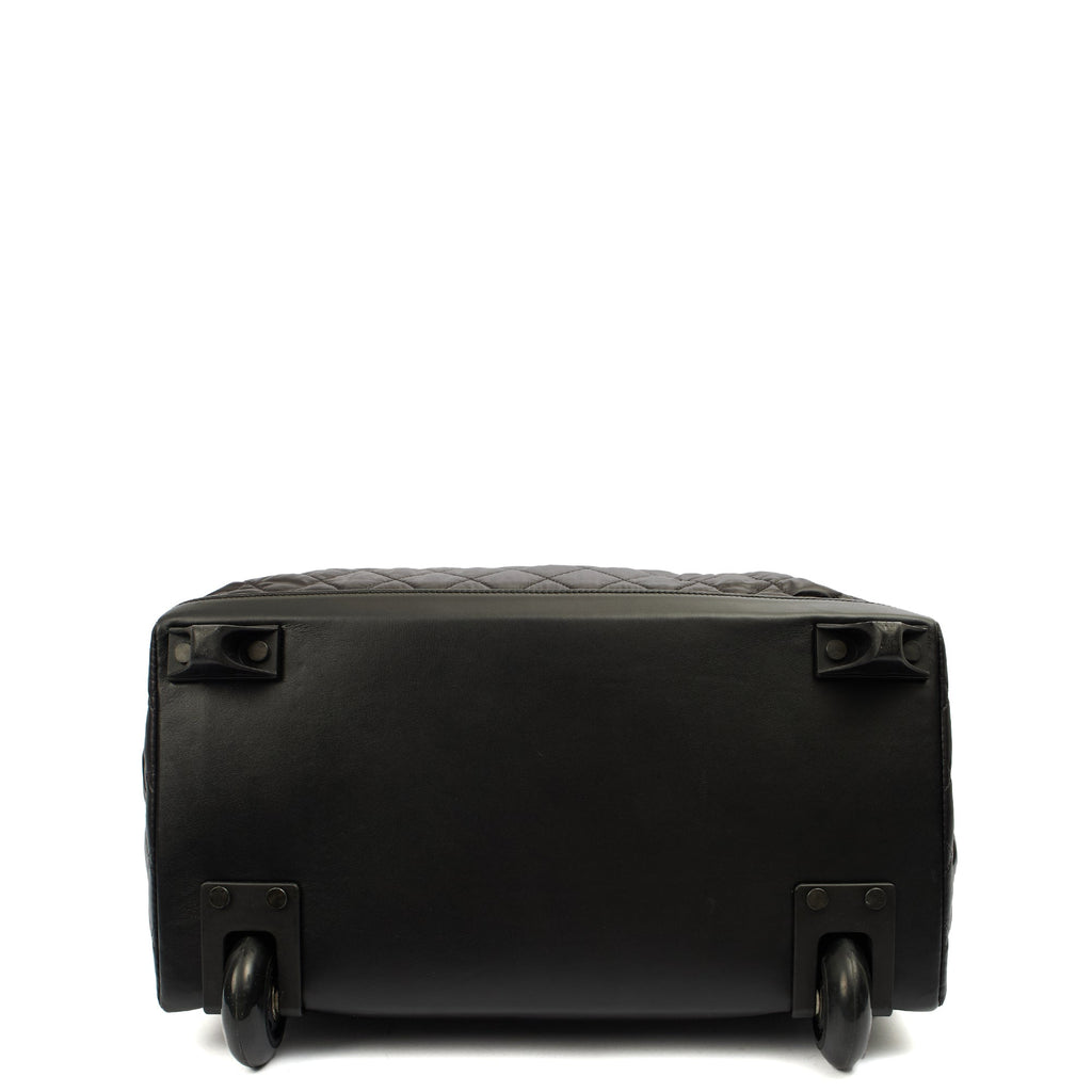 Chanel Wheeled Coco Cocoon in Black, Fabric