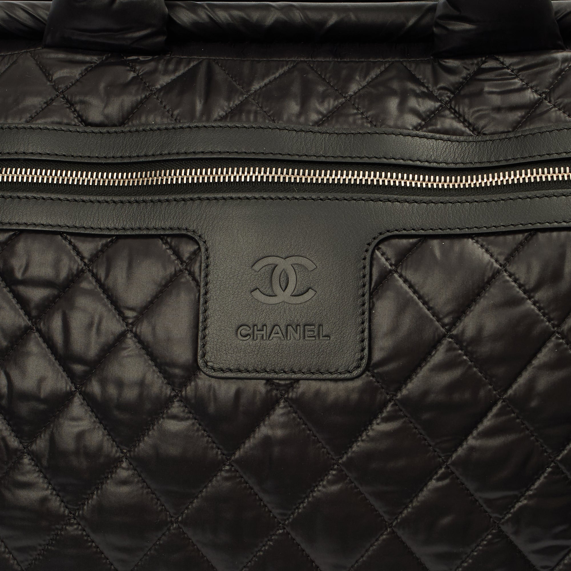 Chanel Wheeled Coco Cocoon in Black, Fabric