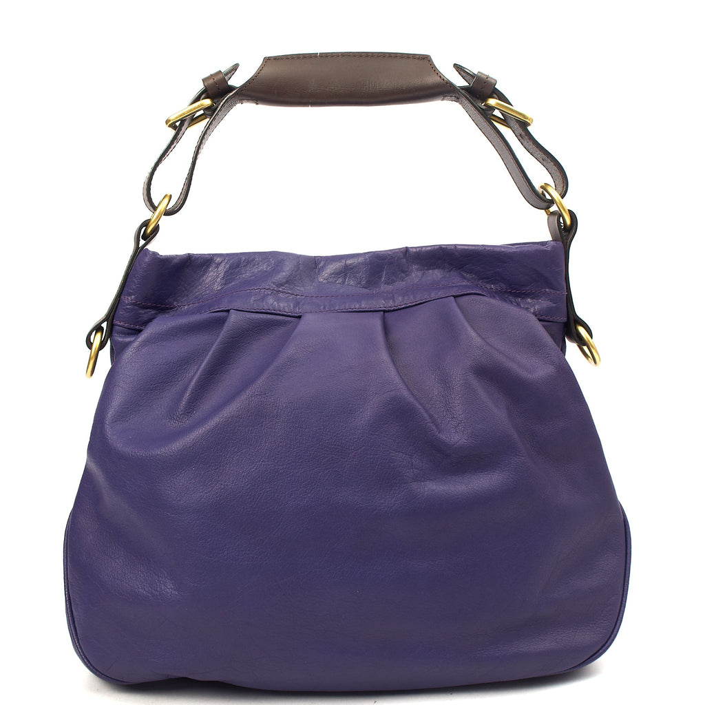 Mulberry Tote Mitzy Tote in Purple, Calfskin Leather