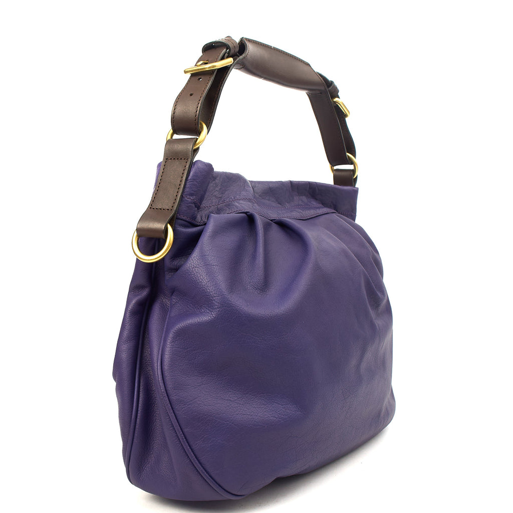 Mulberry Tote Mitzy Tote in Purple, Calfskin Leather
