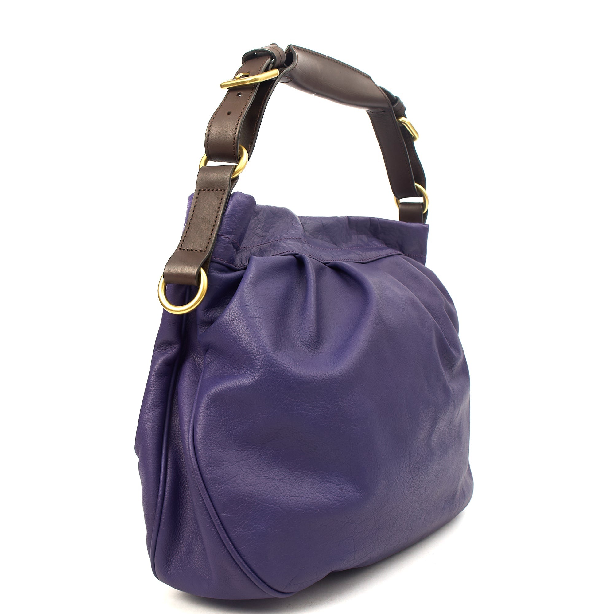 Mulberry Tote Mitzy Tote in Purple, Calfskin Leather