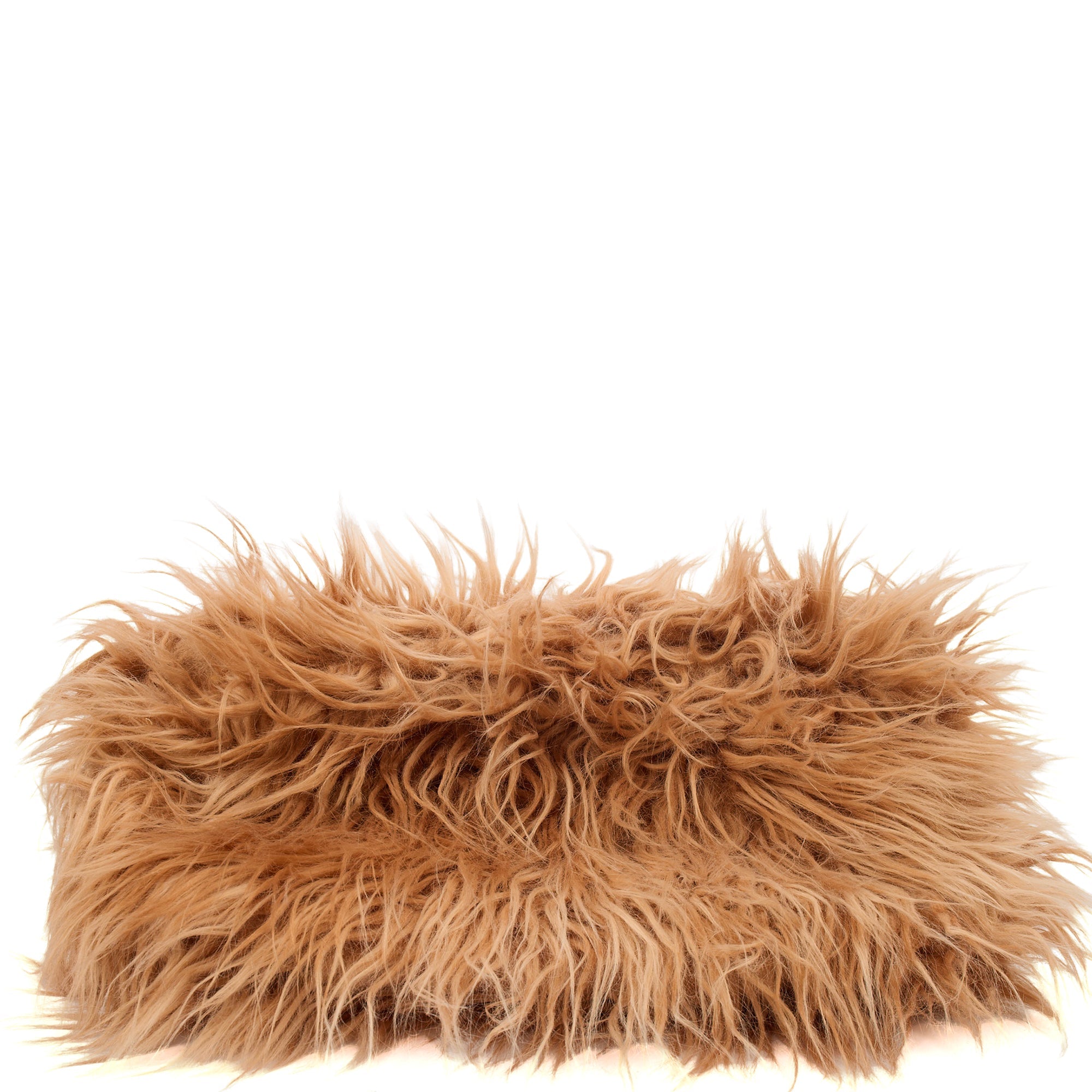 Prada Tote Borsa a Mano Vitello Phenix in Brown, Faux Fur