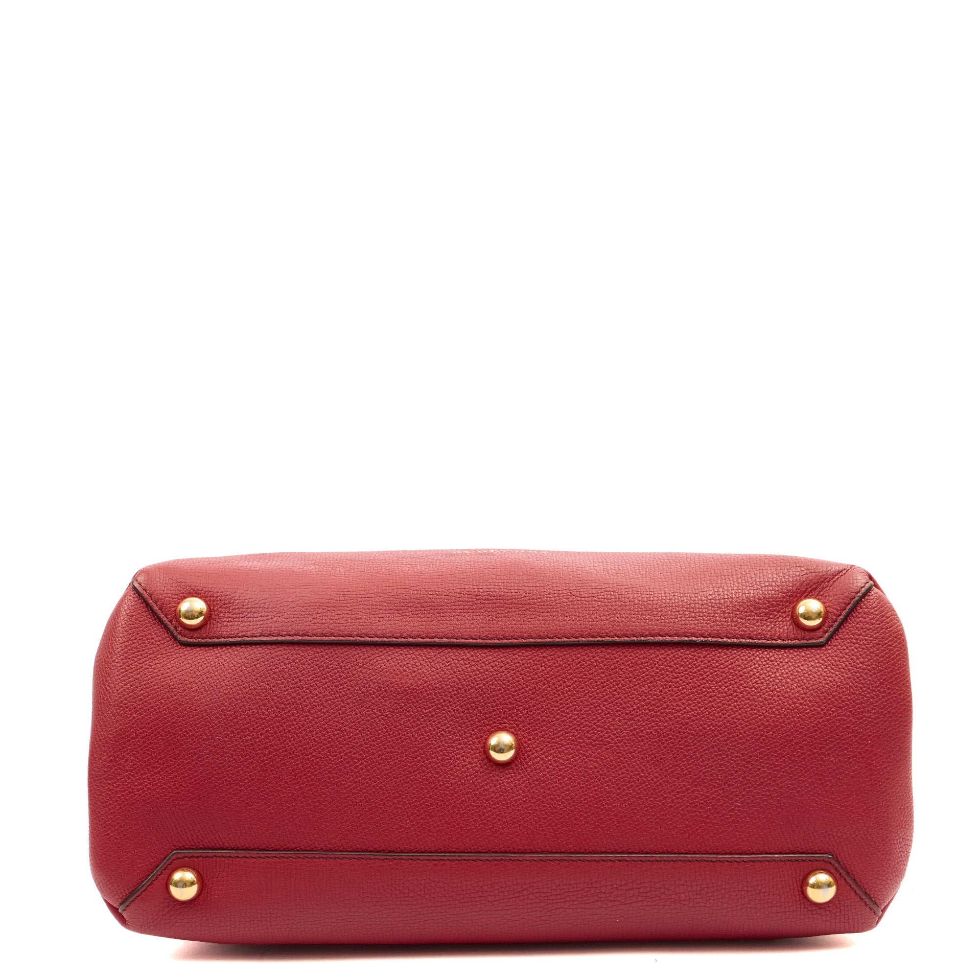 Burberry Tote Banner - Small in Red, Leather