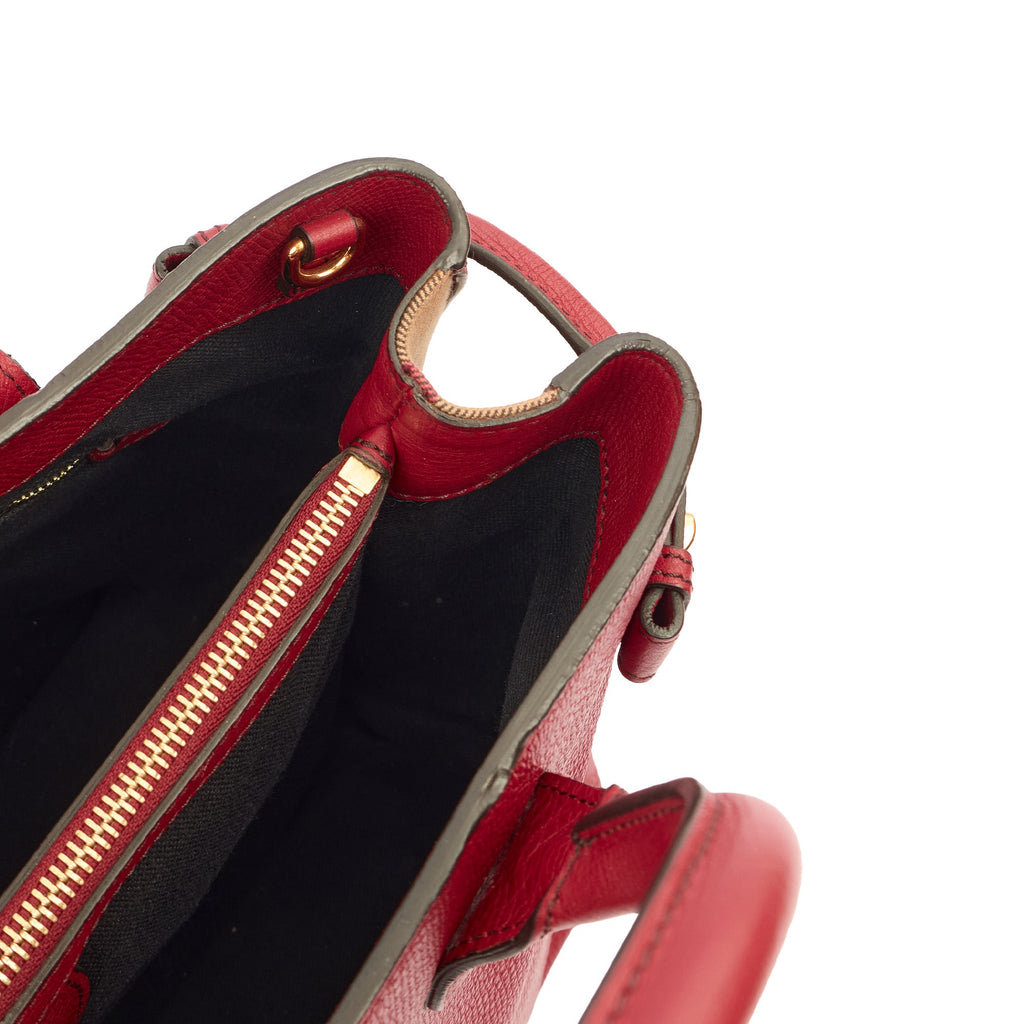 Burberry Tote Banner - Small in Red, Leather