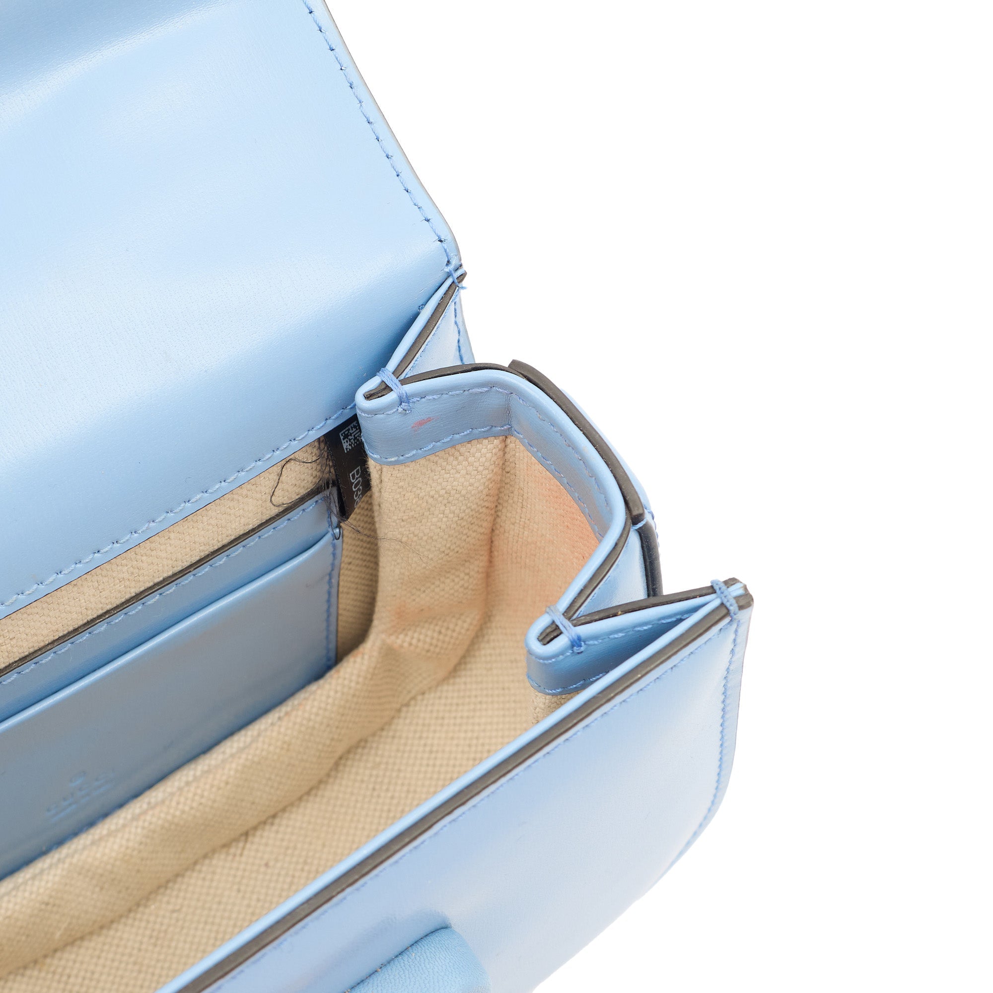 Gucci Top Handle Bamboo Top Handle in Blue, Patent Leather