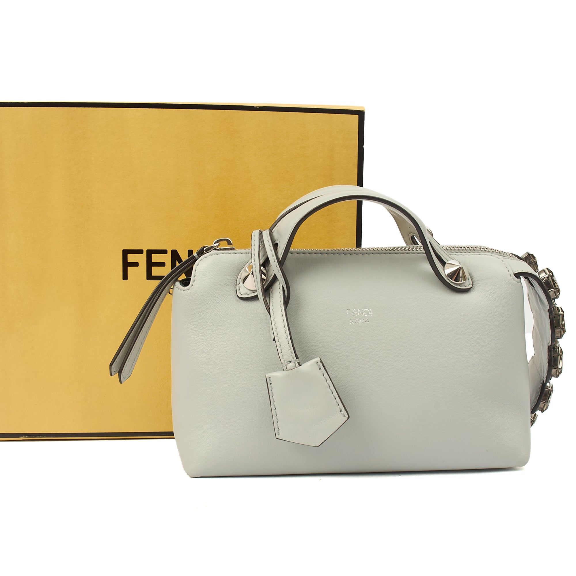 Fendi Cross Body By The Way - Mini in Grey, Leather