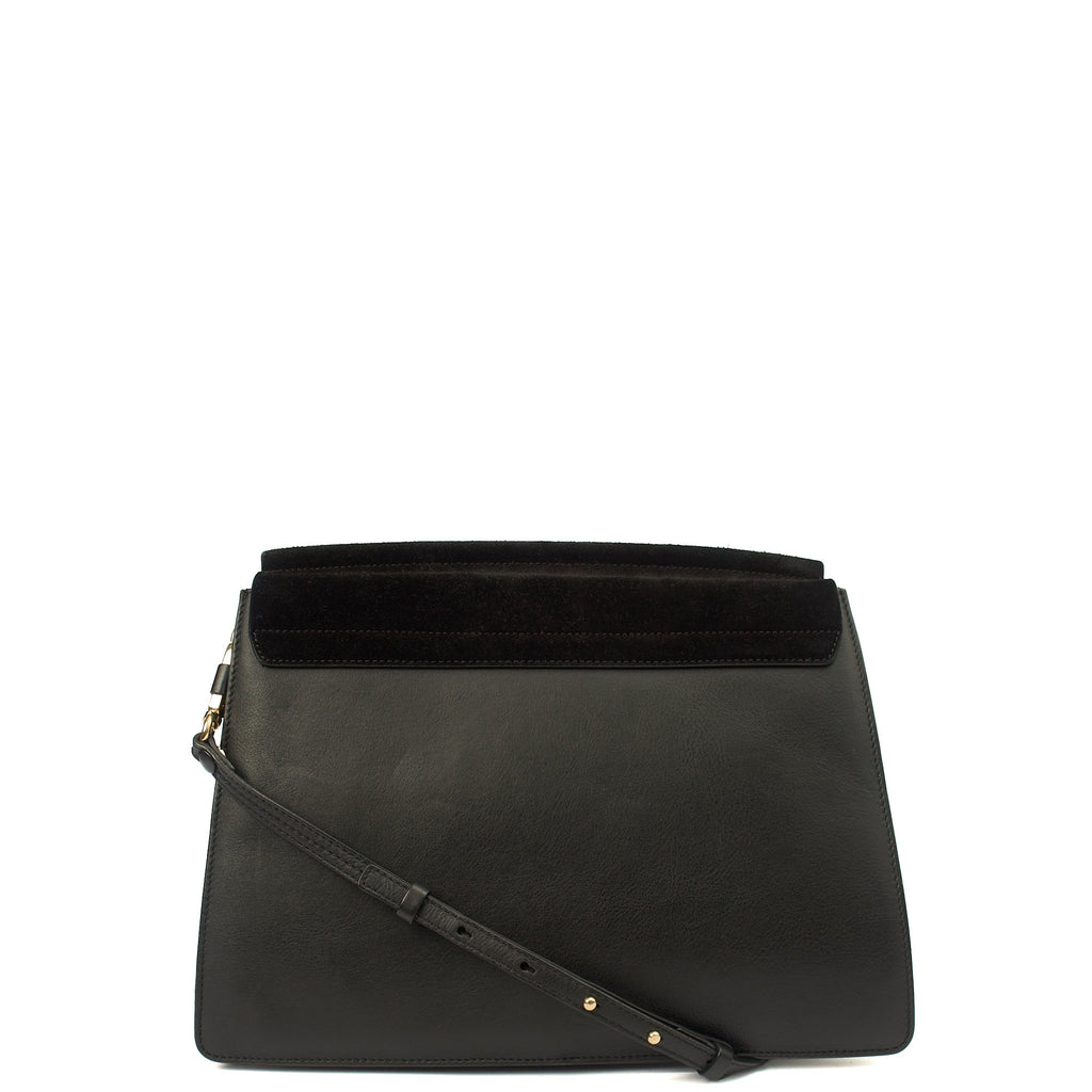 Chloe Shoulder Bag Faye - Medium in Black, Leather