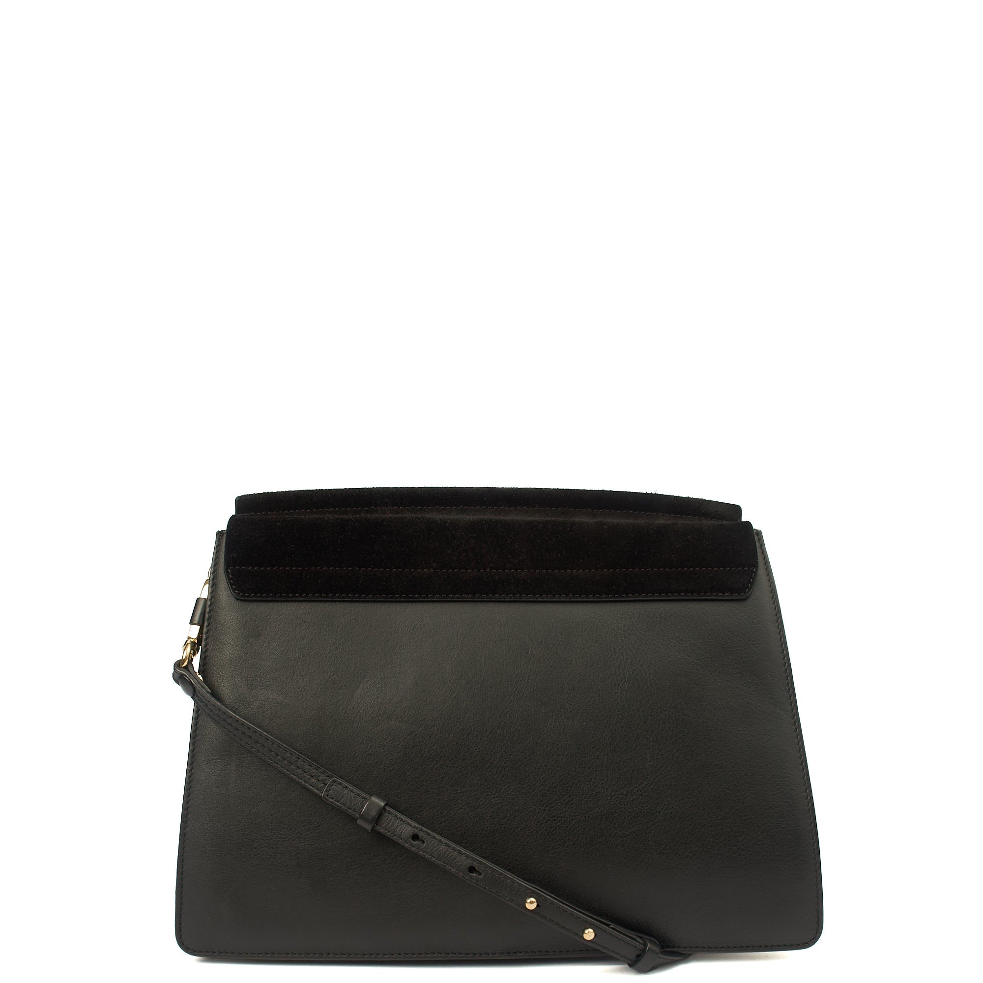 Chloe Shoulder Bag Faye - Medium in Black, Leather