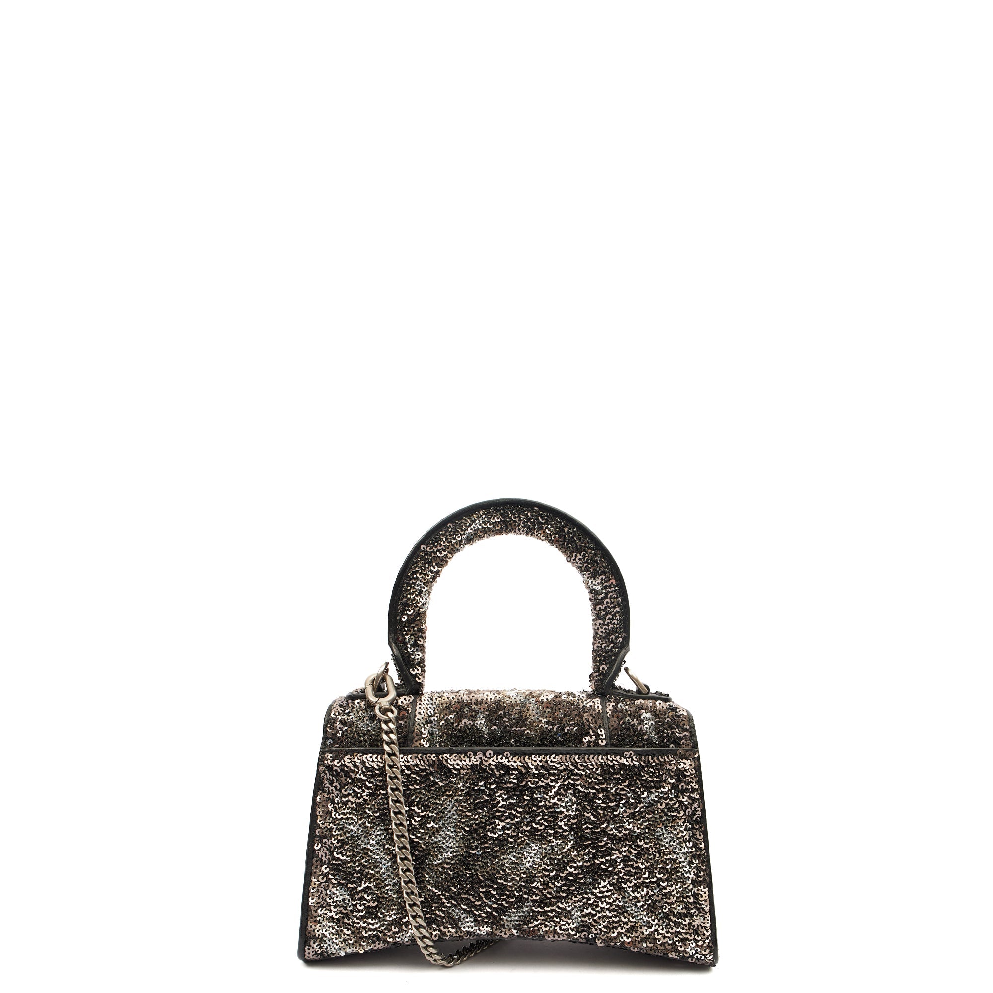 Balenciaga Top Handle Hourglass XS in Metallic, Other