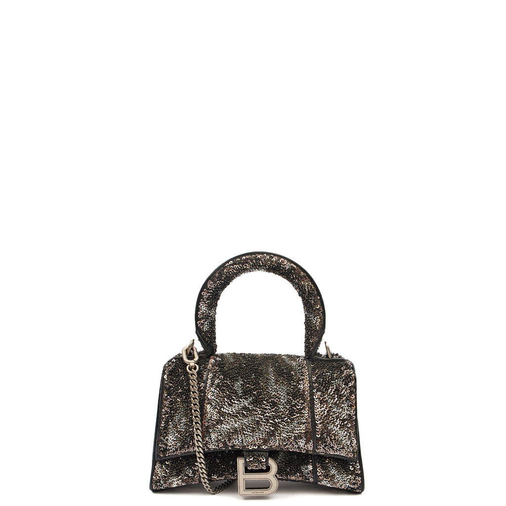 Balenciaga Top Handle Hourglass XS in Metallic, Other
