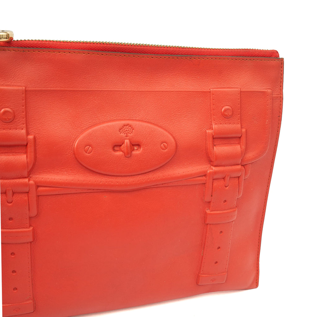 Mulberry Clutch Alexa Clutch in Red, Leather