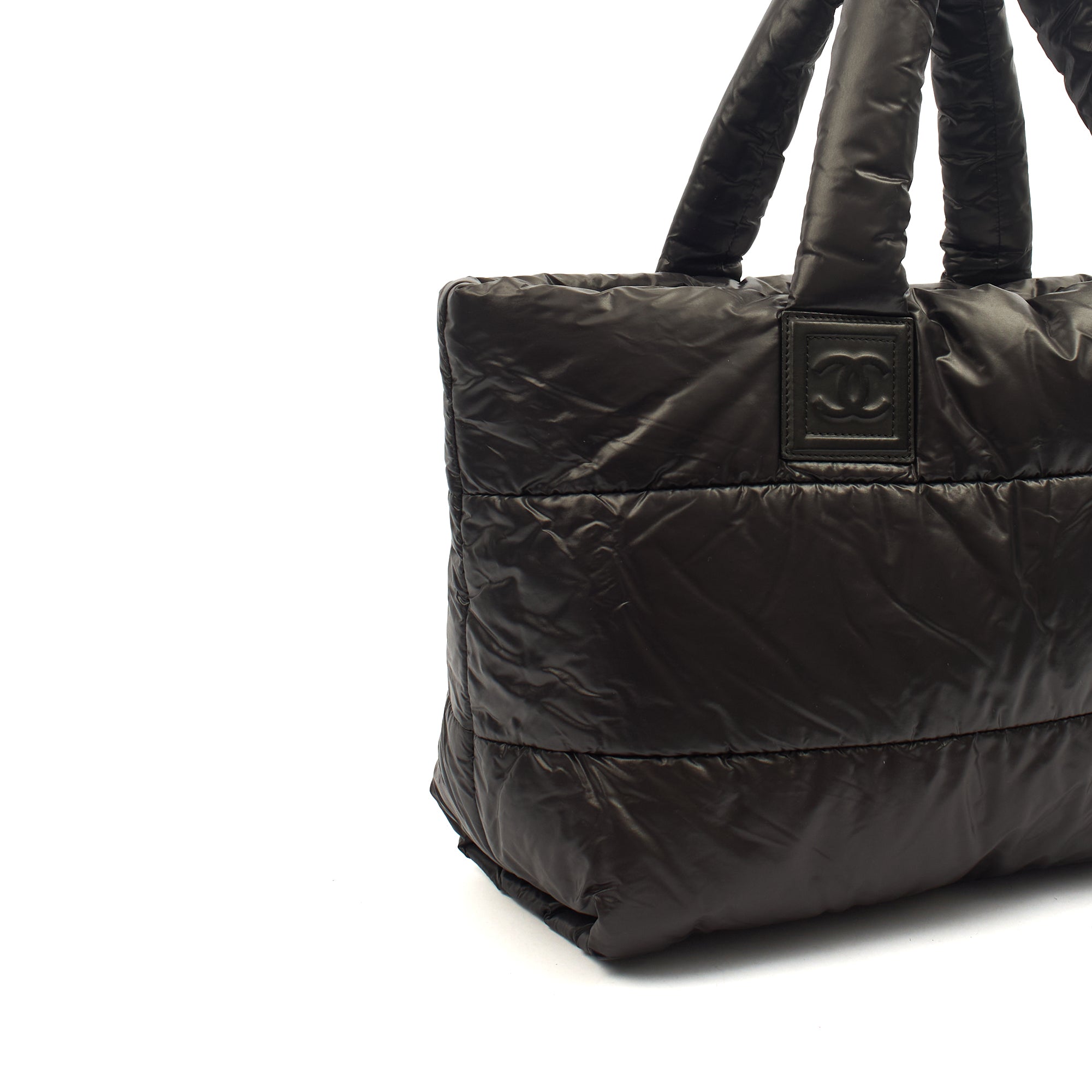 Chanel Tote Coco Cocoon in Black, Fabric