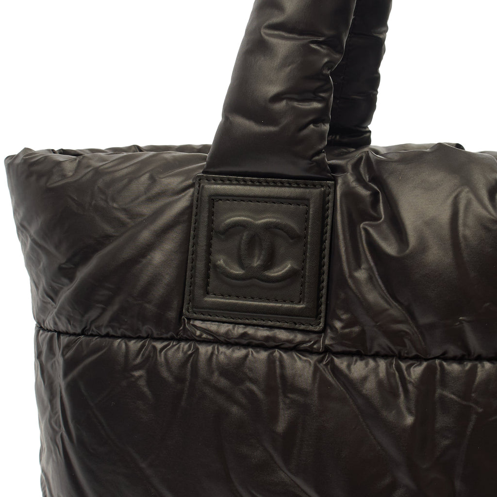 Chanel Tote Coco Cocoon in Black, Fabric