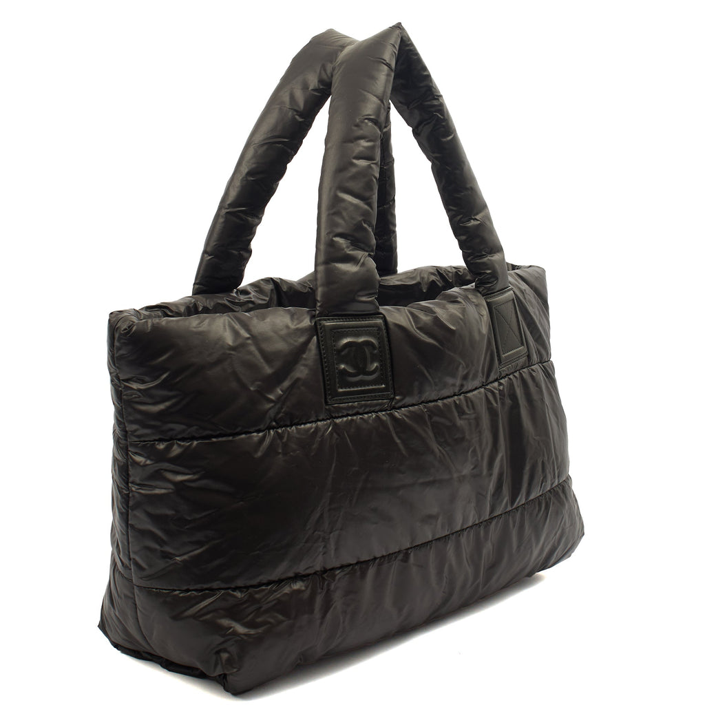 Chanel Tote Coco Cocoon in Black, Fabric