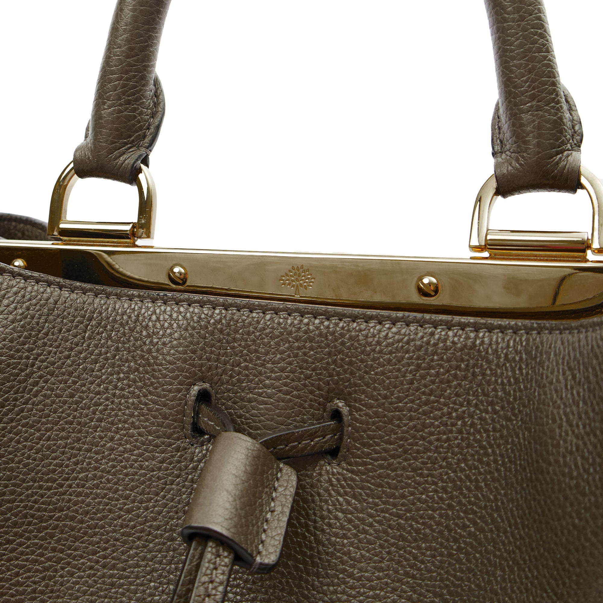 Mulberry Tote Kensington in Grey, Calfskin Leather