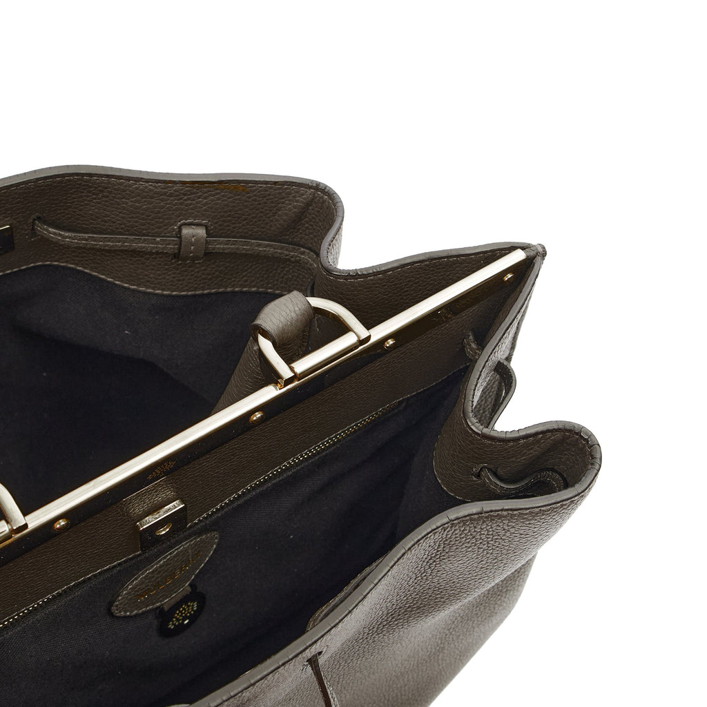 Mulberry Tote Kensington in Grey, Calfskin Leather