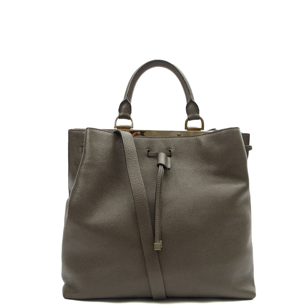 Mulberry Tote Kensington in Grey, Calfskin Leather