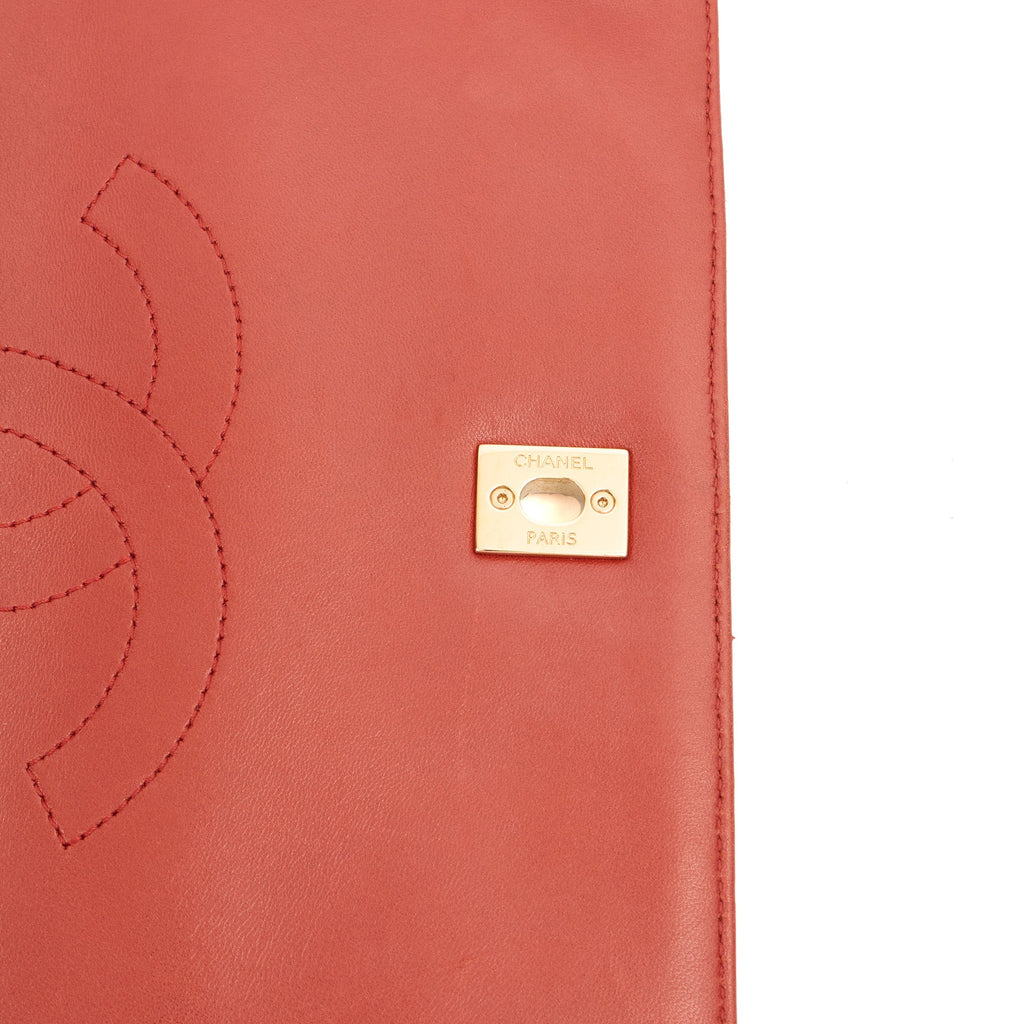 Chanel Top Handle Trendy CC in Red, Lambskin Leather