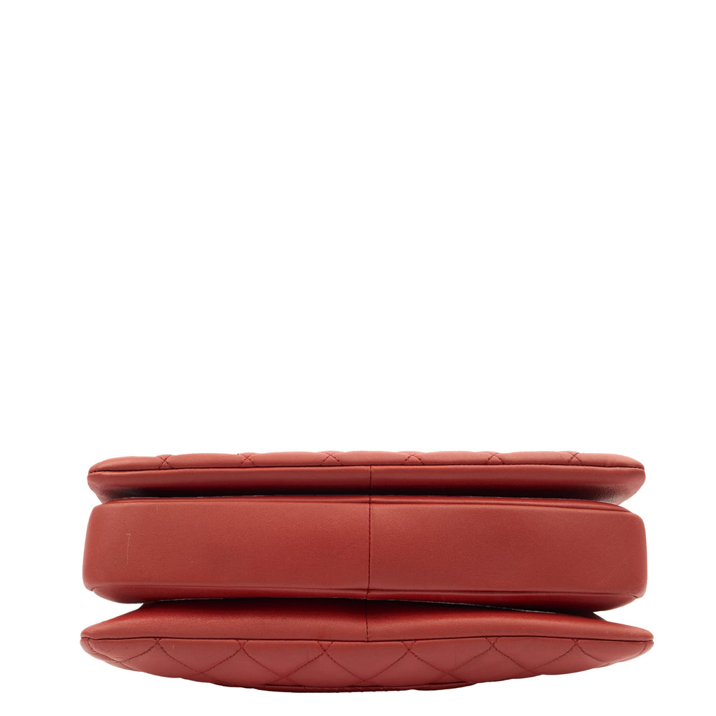 Chanel Top Handle Trendy CC in Red, Lambskin Leather