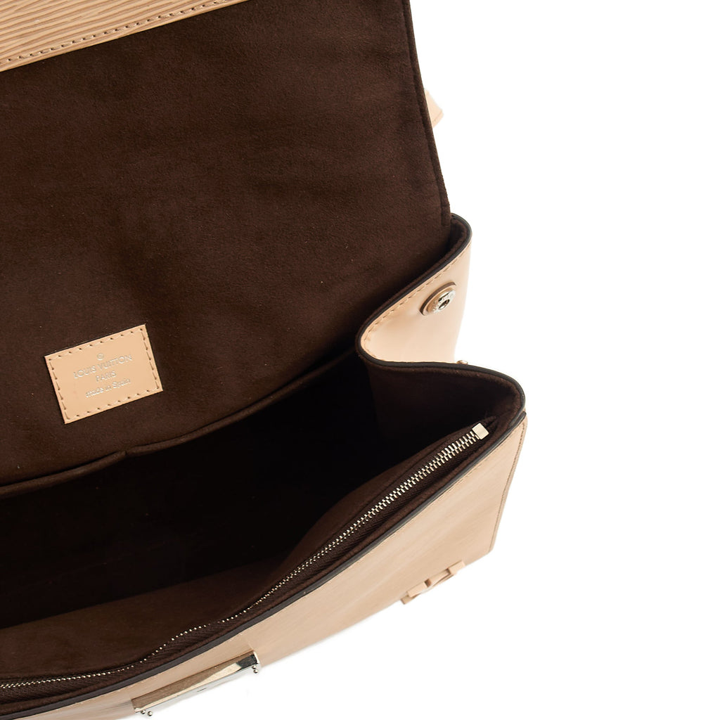 Louis Vuitton Top Handle Cluny MM in Neutral, Epi Leather