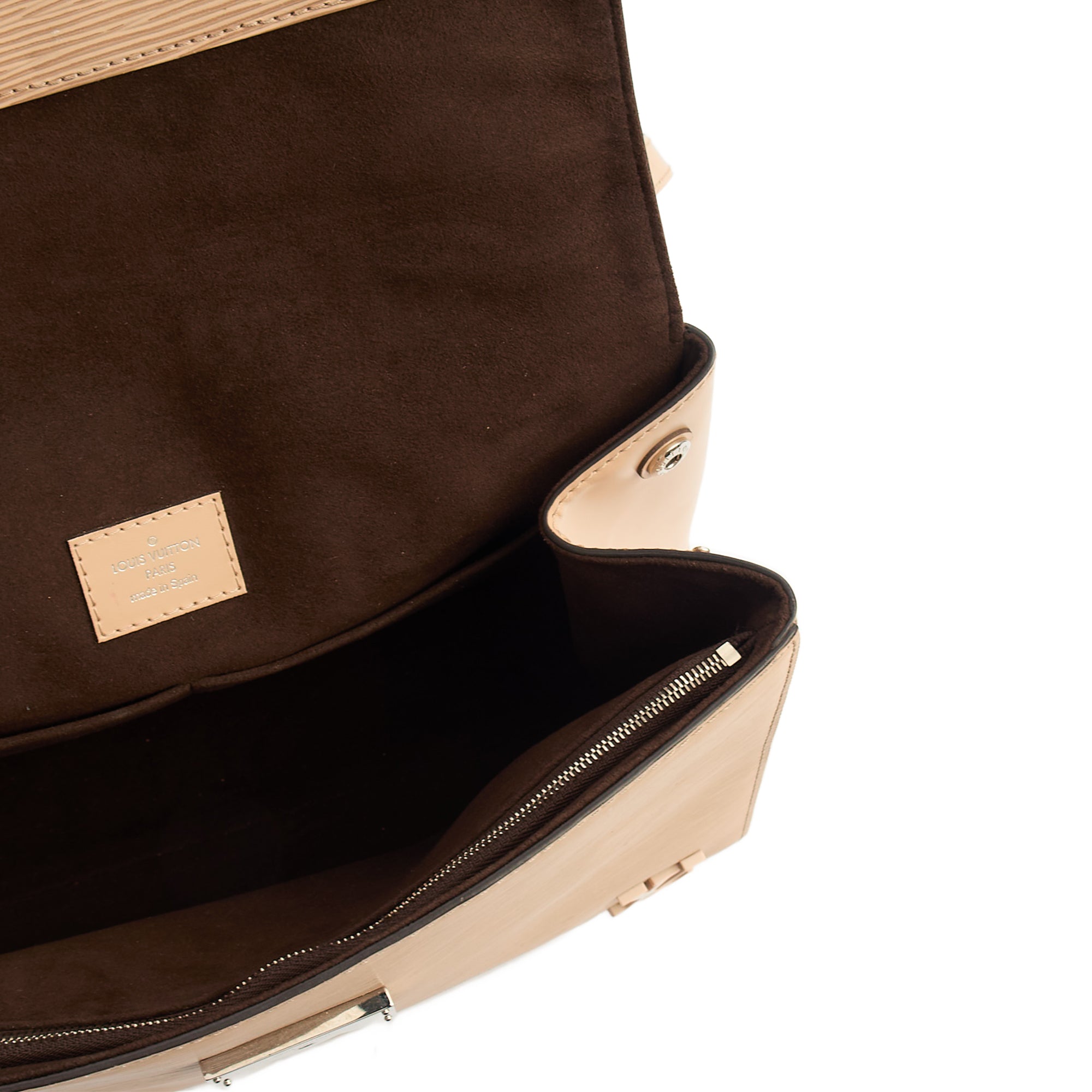 Louis Vuitton Top Handle Cluny MM in Neutral, Epi Leather