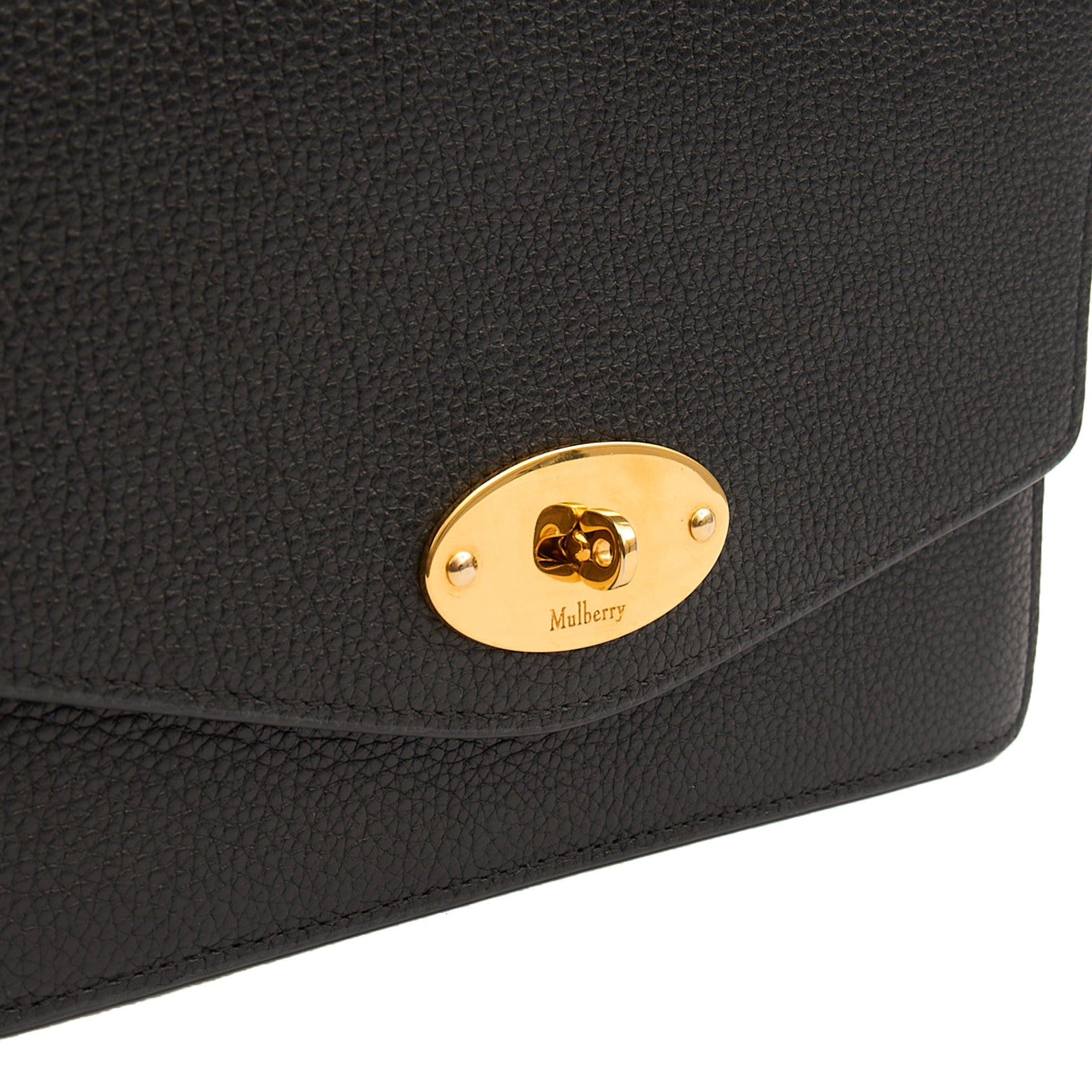 Mulberry Cross Body Darley Shoulder Bag  in Black, Leather
