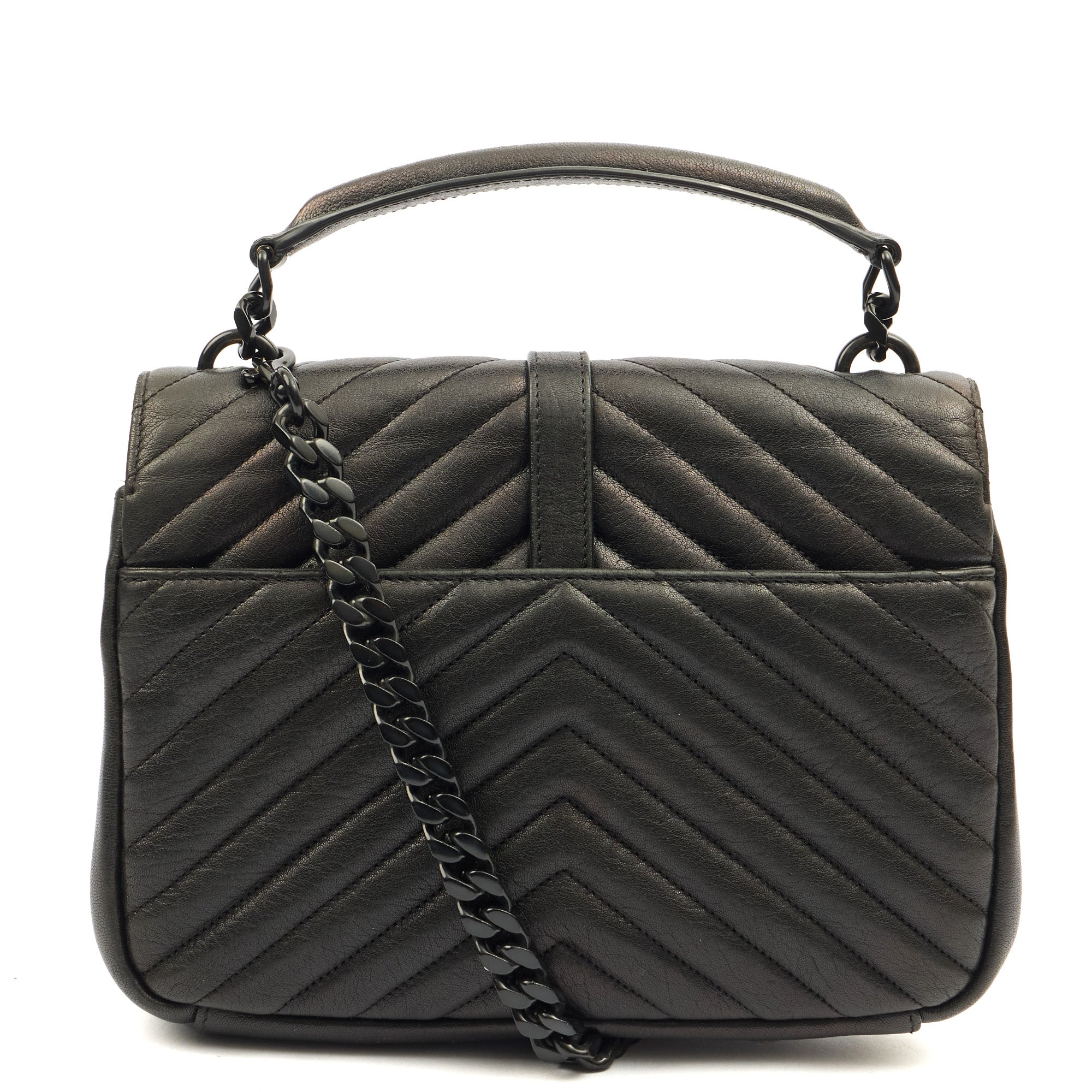 Saint Laurent Cross Body College - Medium in Black, Leather