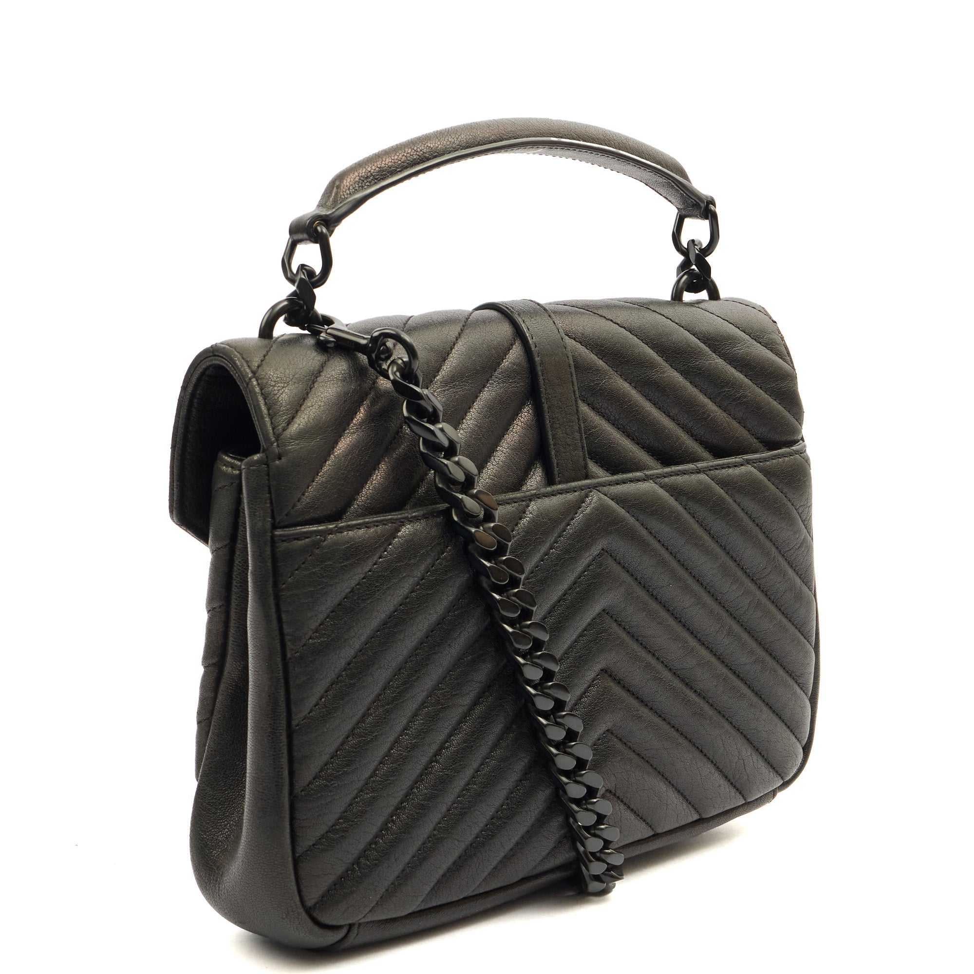 Saint Laurent Cross Body College - Medium in Black, Leather