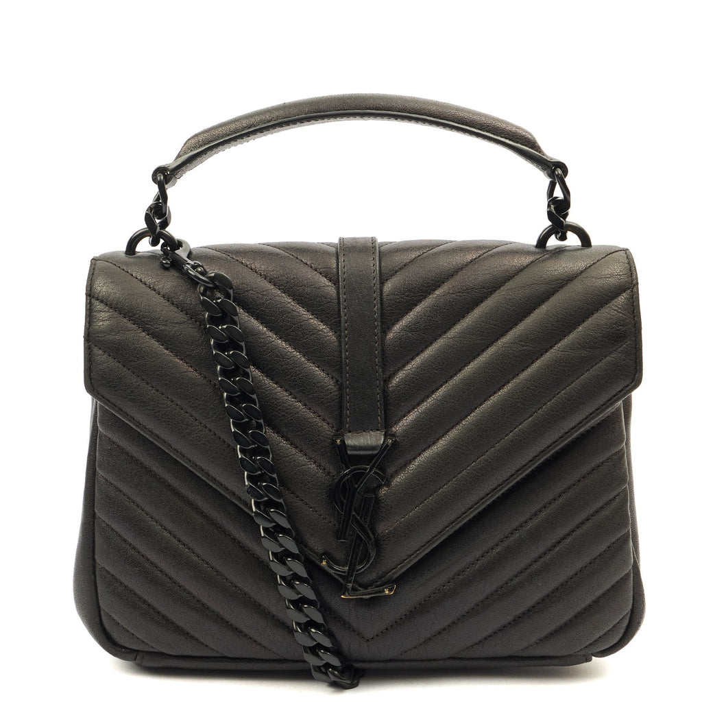 Saint Laurent Cross Body College - Medium in Black, Leather