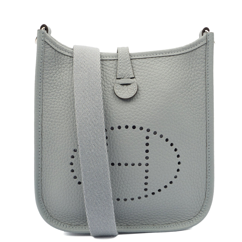 Hermes Cross Body Evelyne 16 (TPM) in Gris Pantin, Clemence Leather