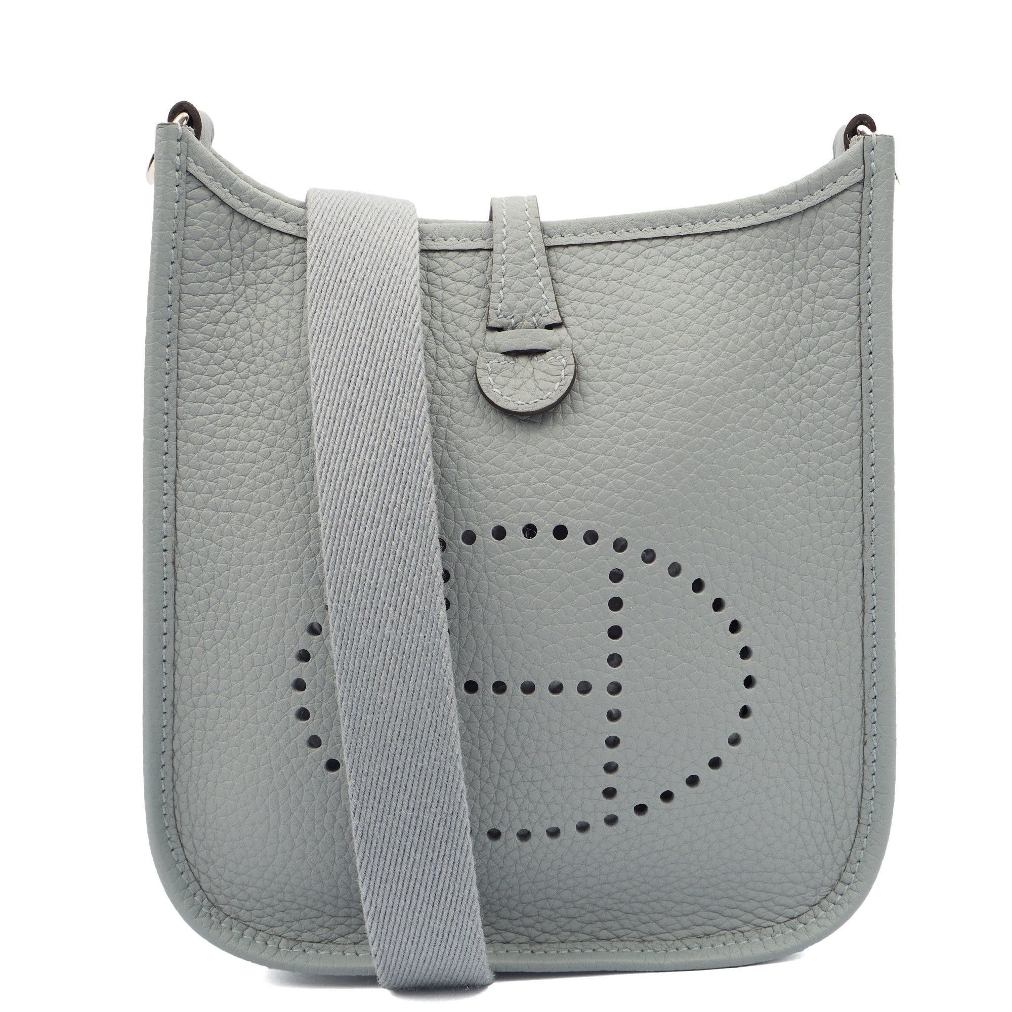 Hermes Cross Body Evelyne 16 (TPM) in Gris Pantin, Clemence Leather