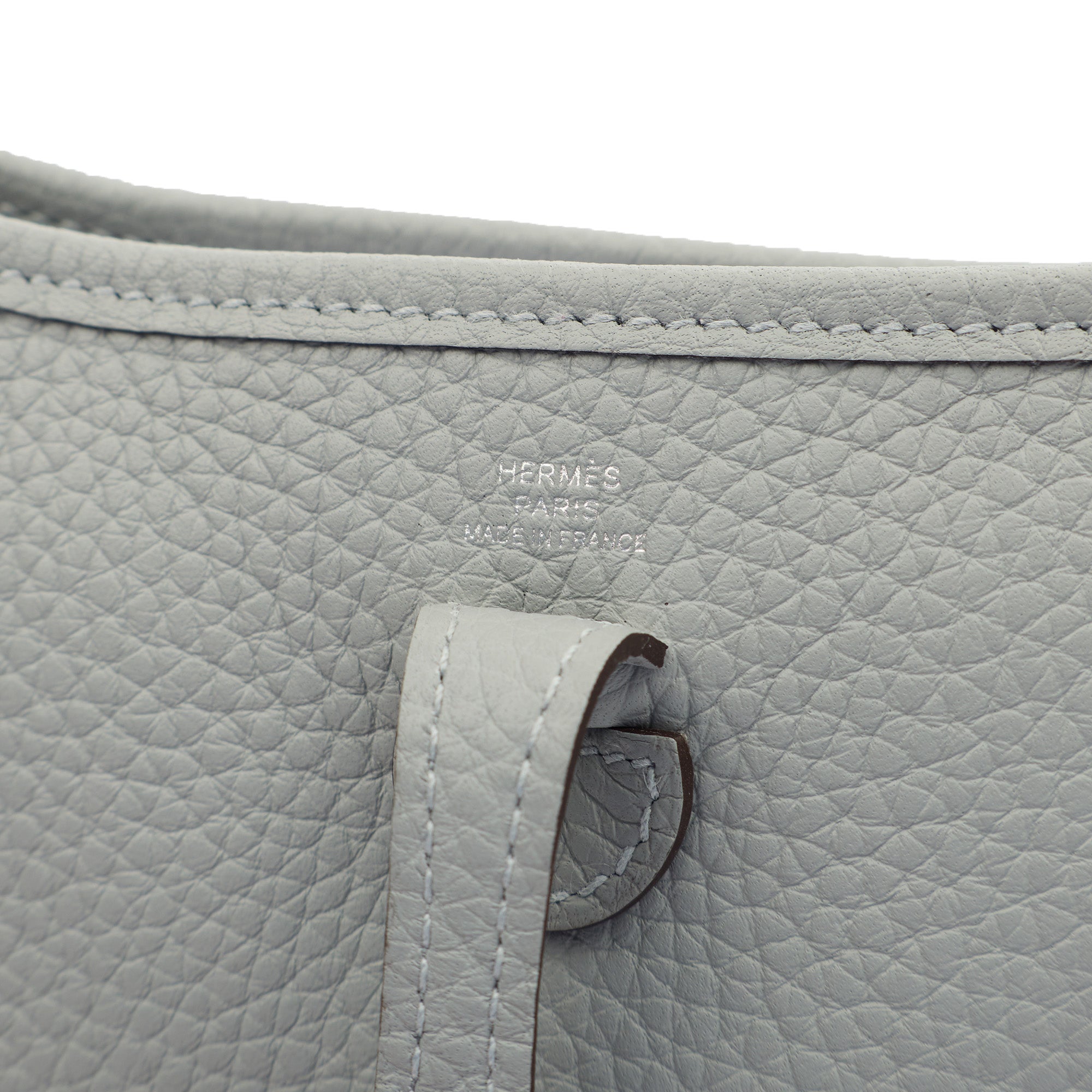 Hermes Cross Body Evelyne 16 (TPM) in Gris Pantin, Clemence Leather