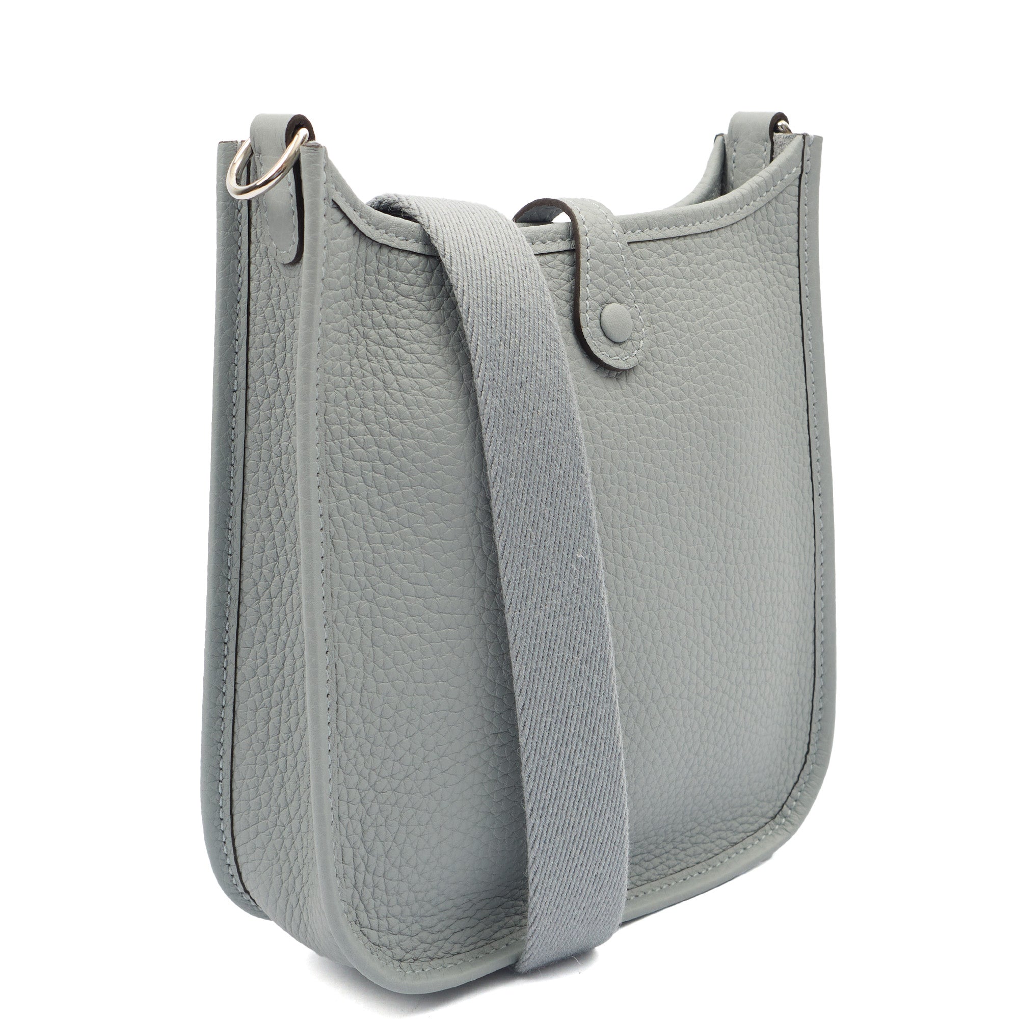 Hermes Cross Body Evelyne 16 (TPM) in Gris Pantin, Clemence Leather