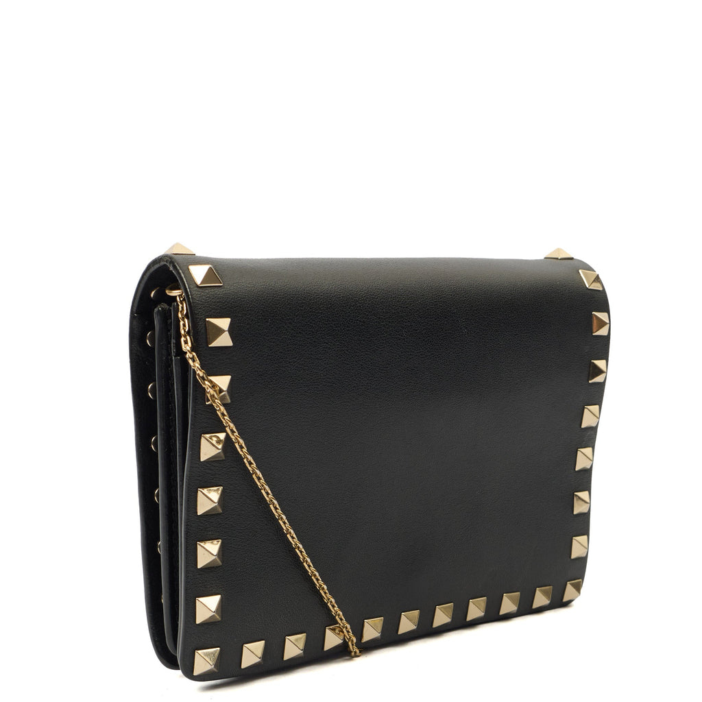 Valentino Cross Body Rockstud Crossbody Bag - Small in Black, Calfskin