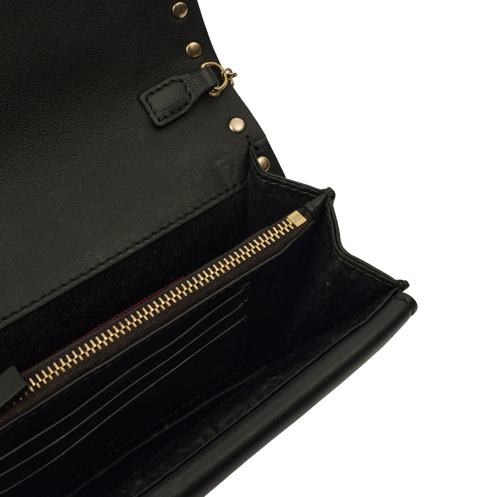 Valentino Cross Body Rockstud Crossbody Bag - Small in Black, Calfskin