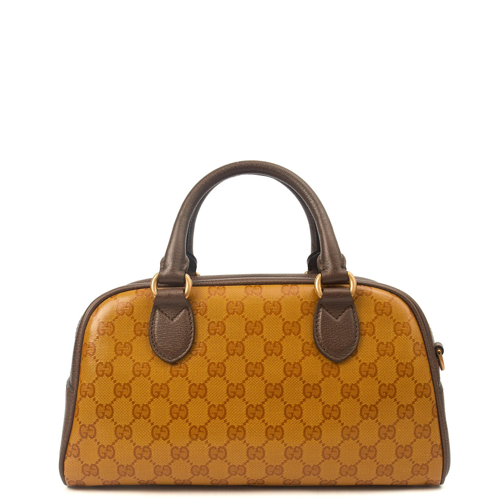 Gucci Tote Bowler Bag in Brown, Leather