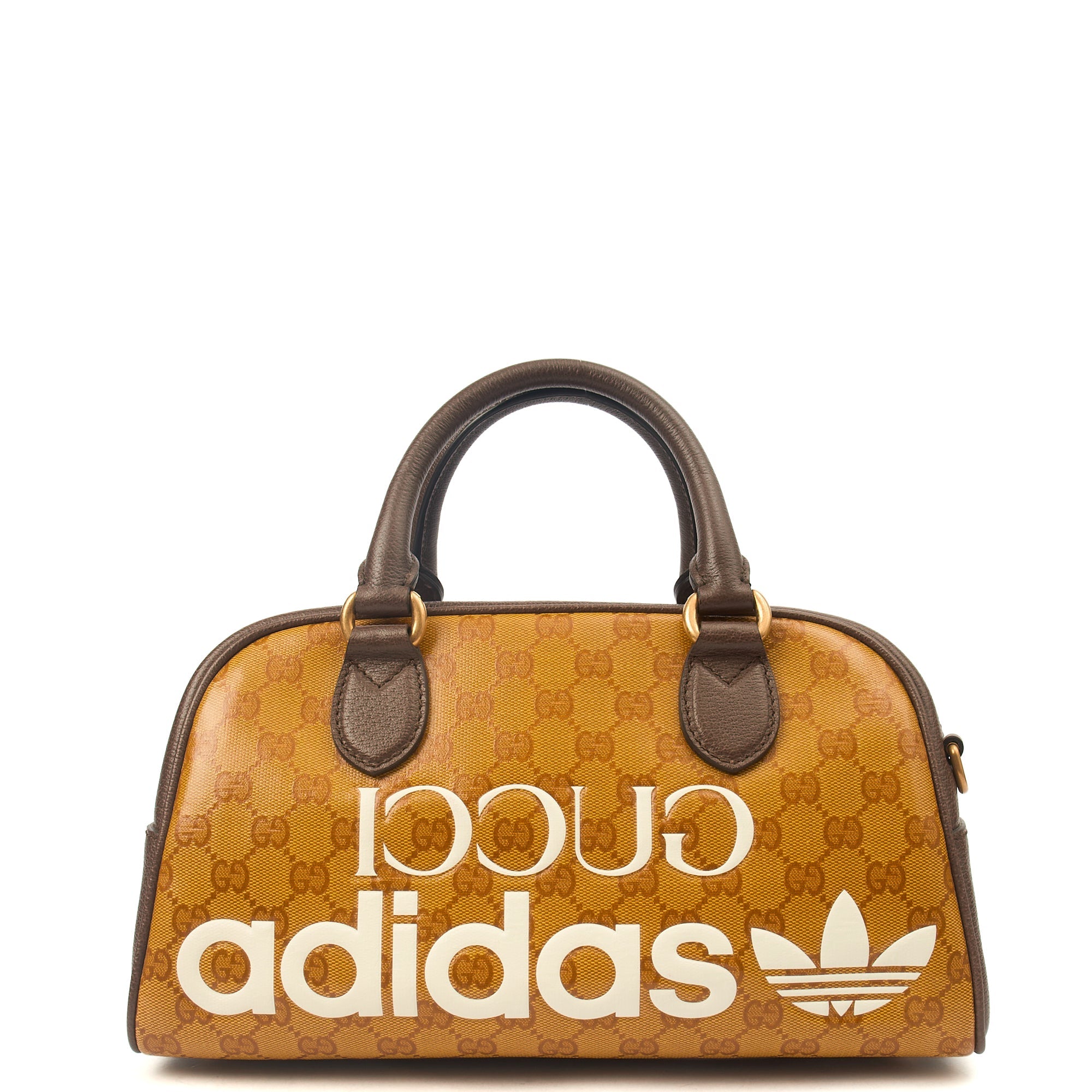 Gucci Tote Bowler Bag in Brown, Leather