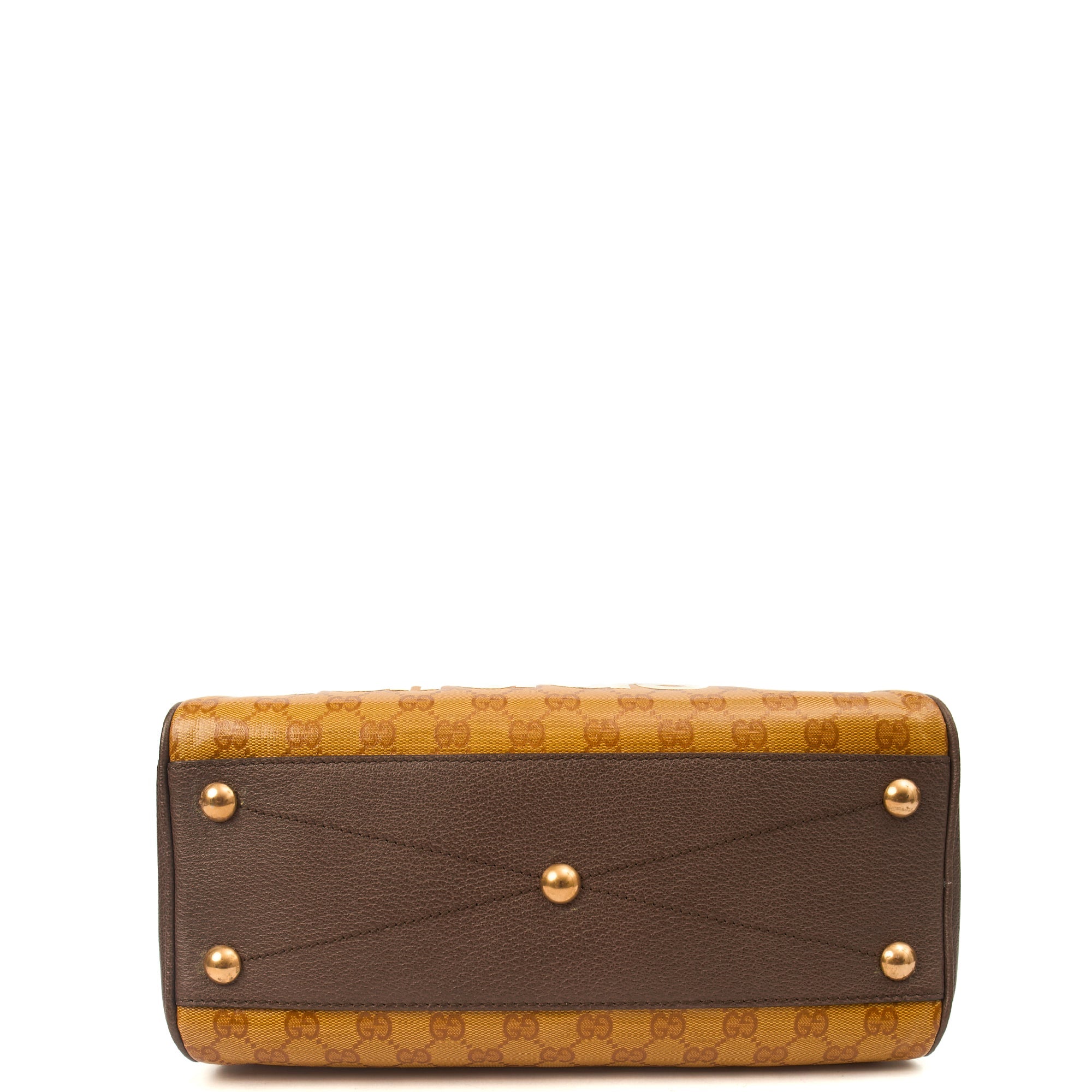 Gucci Tote Bowler Bag in Brown, Leather