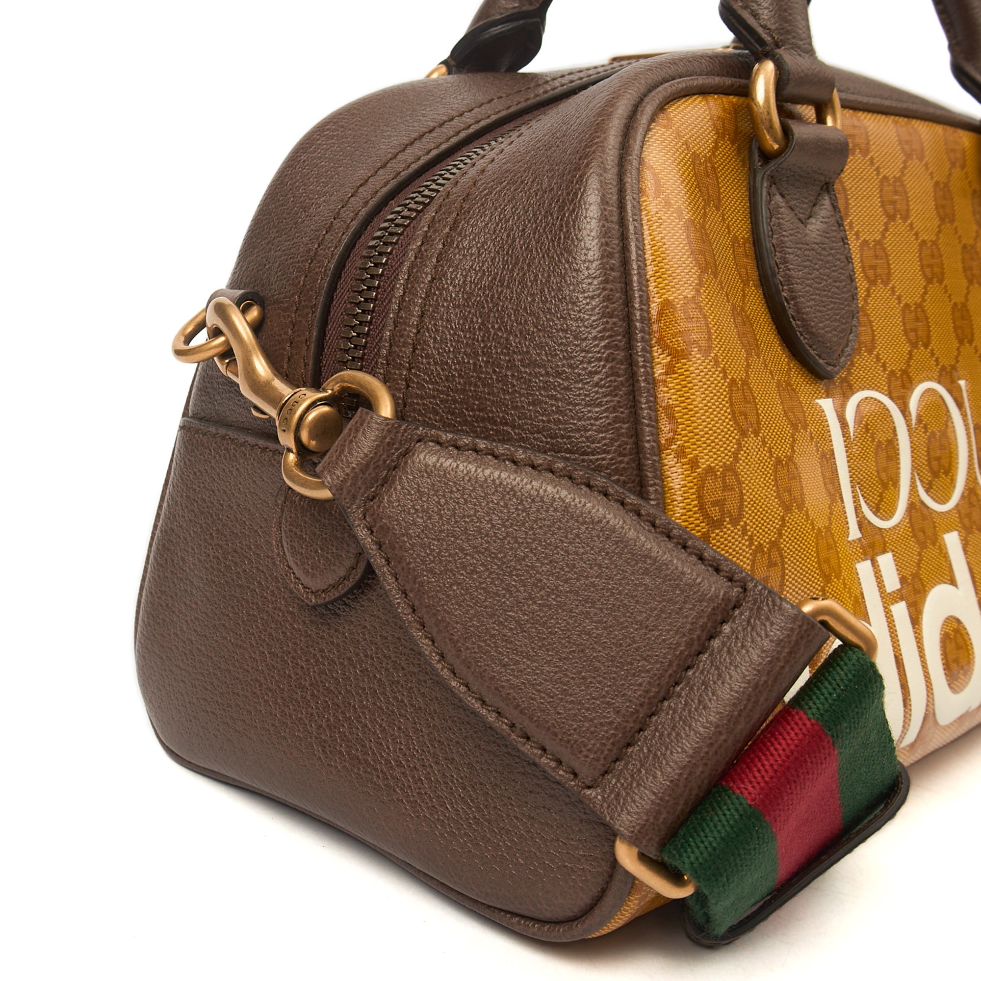 Gucci Tote Bowler Bag in Brown, Leather