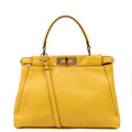 Fendi Tote Peekaboo - Medium in Yellow, Leather