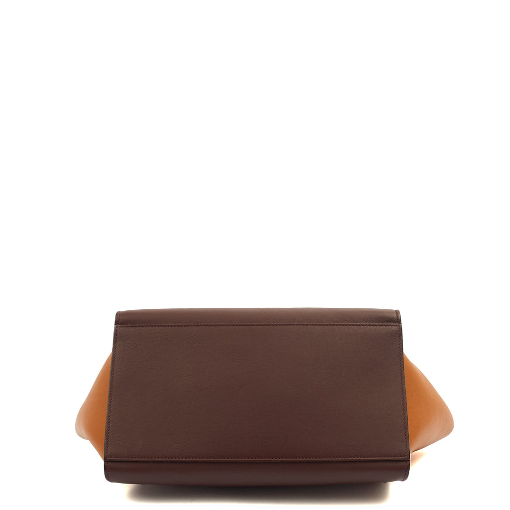 Celine Top Handle Trapeze - Medium in Red, Leather