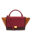 Celine Top Handle Trapeze - Medium in Red, Leather