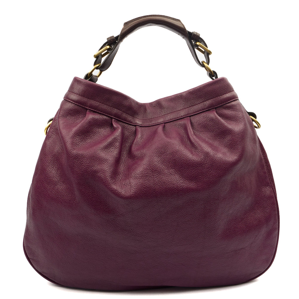 Mulberry Tote Mitzy Tote in Purple, Calfskin Leather