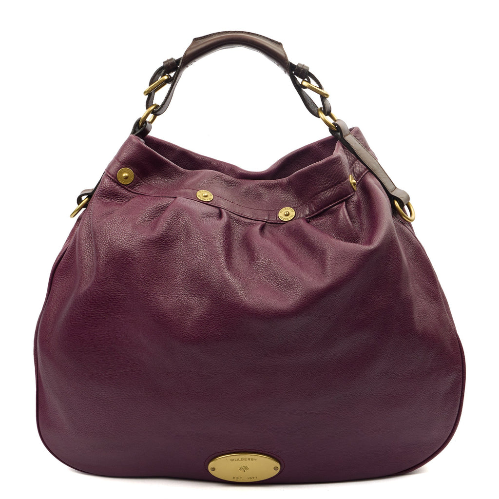 Mulberry Tote Mitzy Tote in Purple, Calfskin Leather