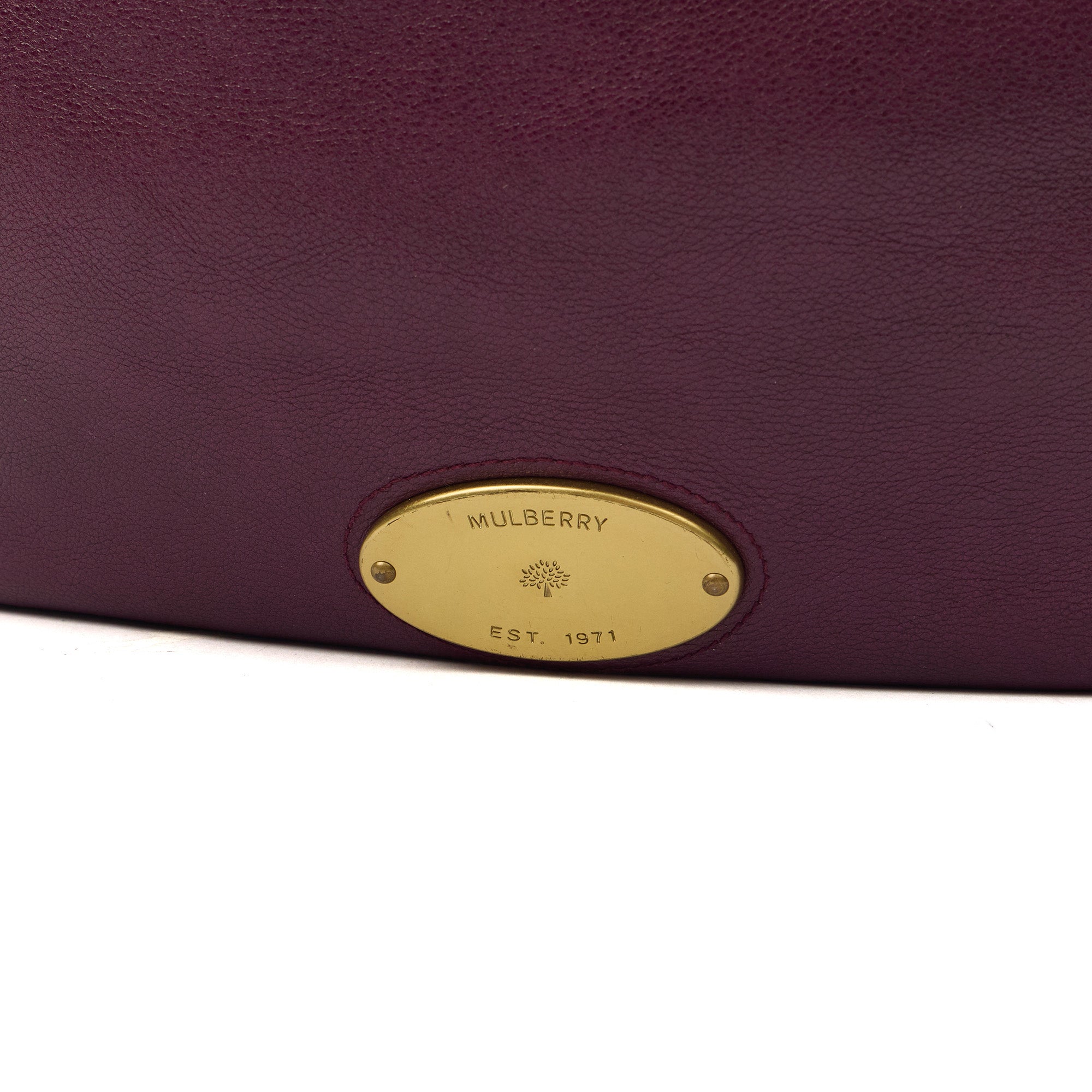 Mulberry Tote Mitzy Tote in Purple, Calfskin Leather